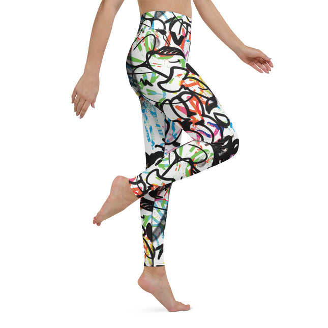 Chroma Fusion Graffiti High-Waisted Leggings