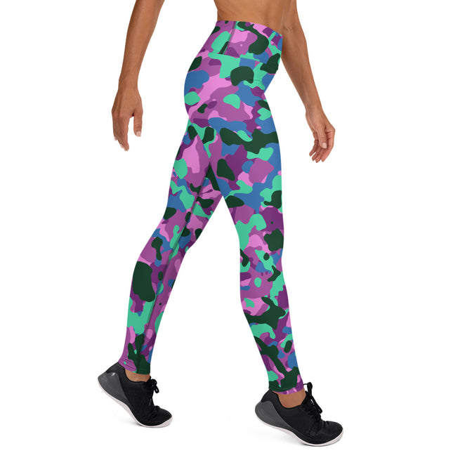 Leggings de cintura alta con estampado de camuflaje Mystic Mint