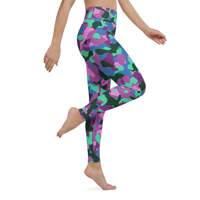 Leggings de cintura alta con estampado de camuflaje Mystic Mint