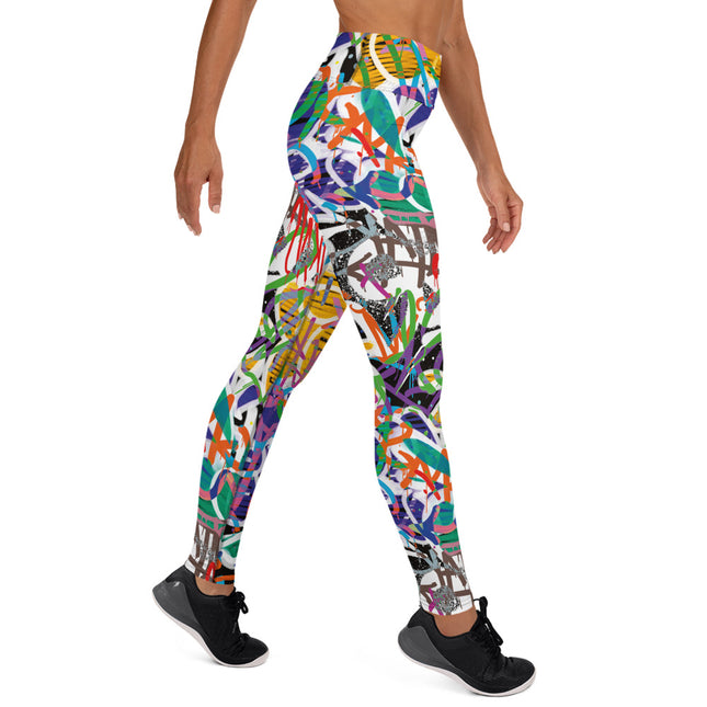 Kaleido Graffiti High-Waisted Leggings