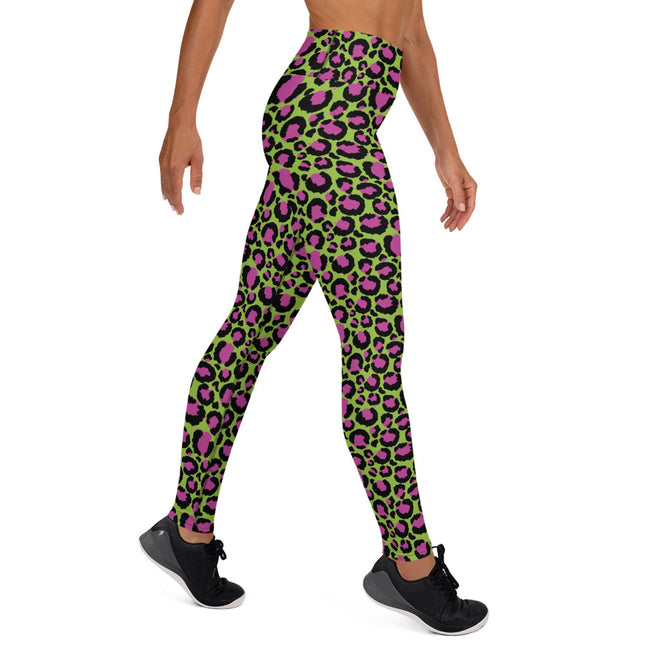 Lime Zest Leopard High-Waisted Leggings