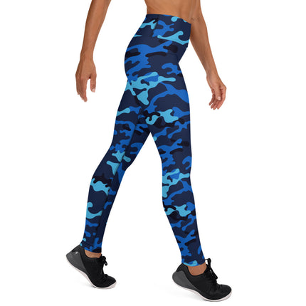 Midnight Marine Sport Camo High-Waisted Leggings