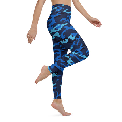 Midnight Marine Sport Camo High-Waisted Leggings