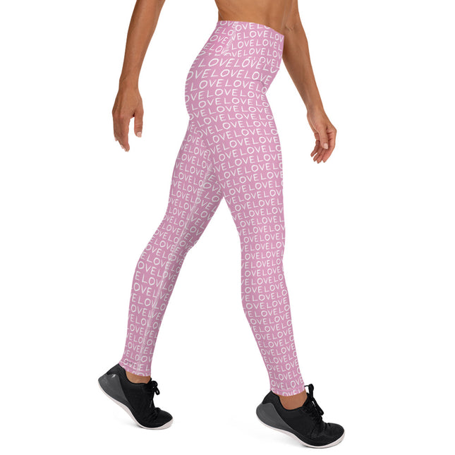 Leggings de cintura alta Pink Love