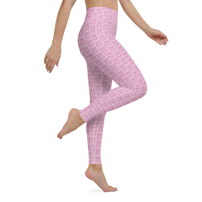 Leggings de cintura alta Pink Love