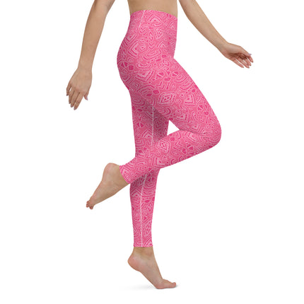 Leggings de cintura alta de la tribu Pink Magenta