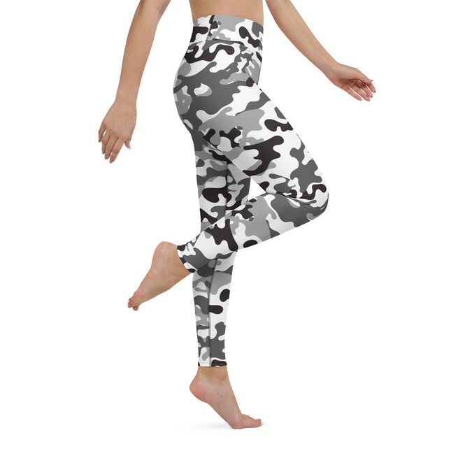 Leggings deportivos de cintura alta con estampado de camuflaje de Blancanieves