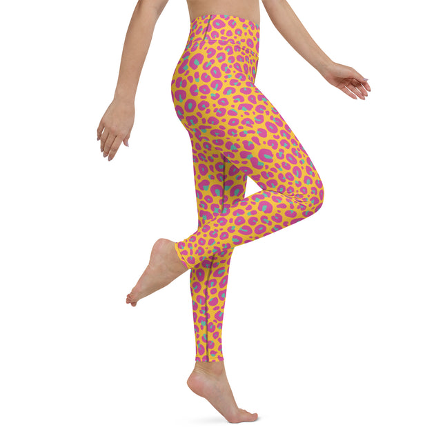 Sunset Leopard High-Waisted Yoga Leggings