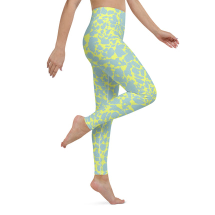 Leggings de cintura alta con topacio verde azulado