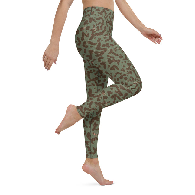 Woodland Abstract High-Waisted Leggings