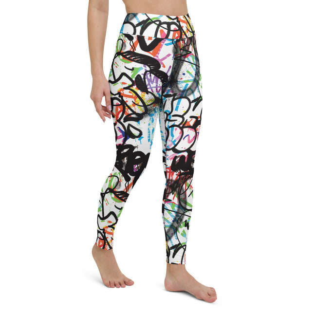 Chroma Fusion Graffiti High-Waisted Leggings