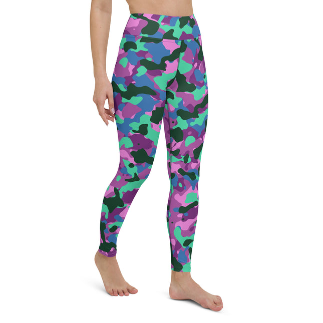 Mystic Mint Camo High-Waisted Leggings