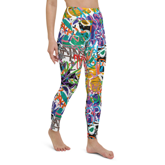 Kaleido Graffiti High-Waisted Leggings