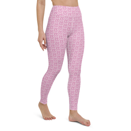 Leggings de cintura alta Pink Love