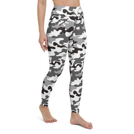 Leggings deportivos de cintura alta con estampado de camuflaje de Blancanieves