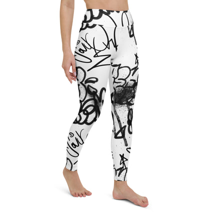 Leggings de cintura alta con grafiti de Urban Noir