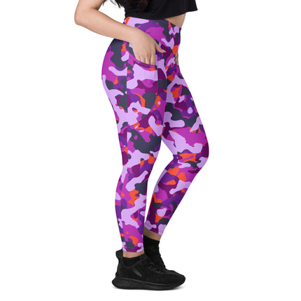 Leggings de cintura alta (yoga) con bolsillos y estampado de camuflaje intenso