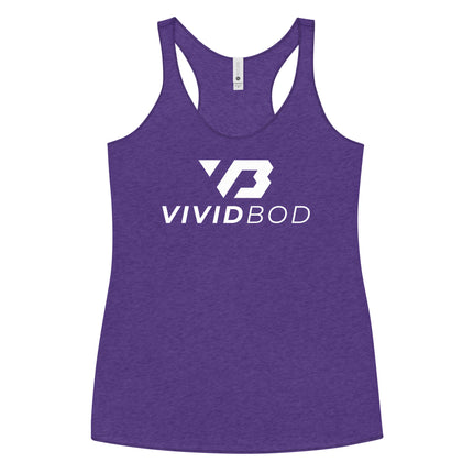 VividBod Women's Purple Rush Racerback Tank